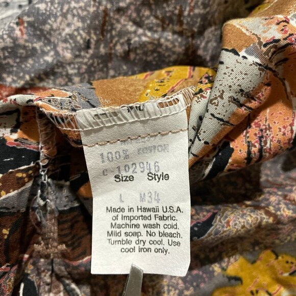 Kahala Hawaiian Shirt Men Large AVI Collection Floral Palm Button Up Handcrafted - Picture 4 of 5